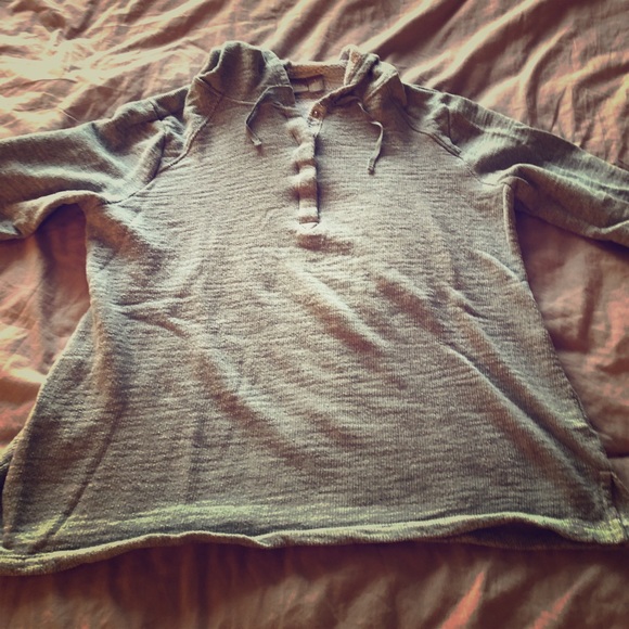 Chico's Tops - Chico’s grey hoodie. Free Beauty gift!